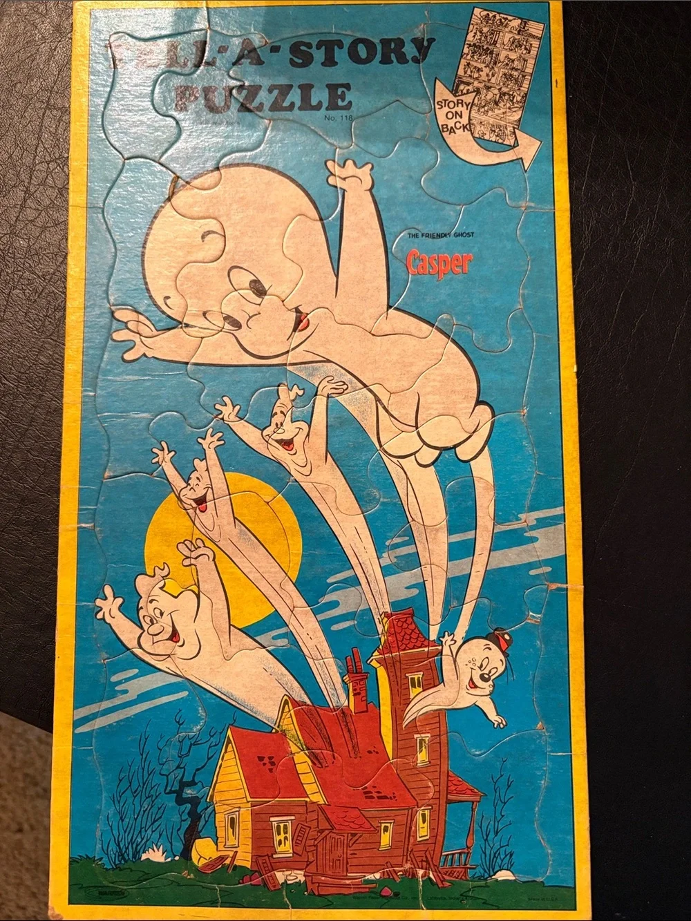 vintage 1978 Casper the friendly ghost “tell a story” puzzle